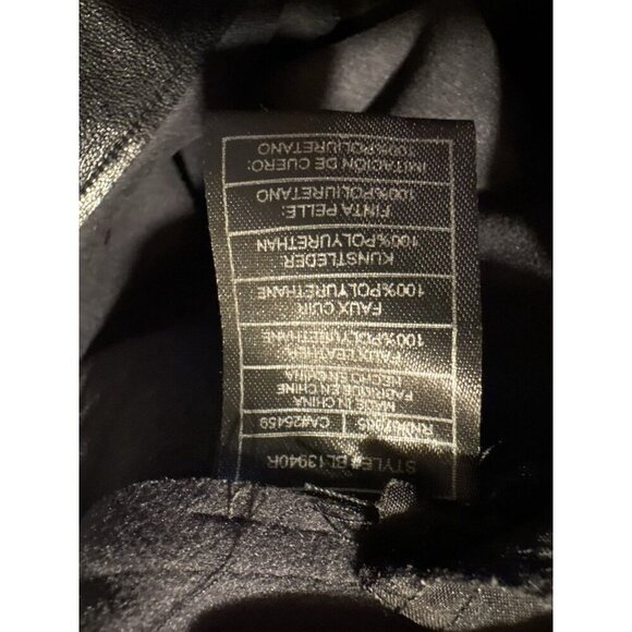 STEVE MADDEN Fonda Shorts Black Faux Leather Moto Boho Biker Glam Size Medium - Picture 6 of 6